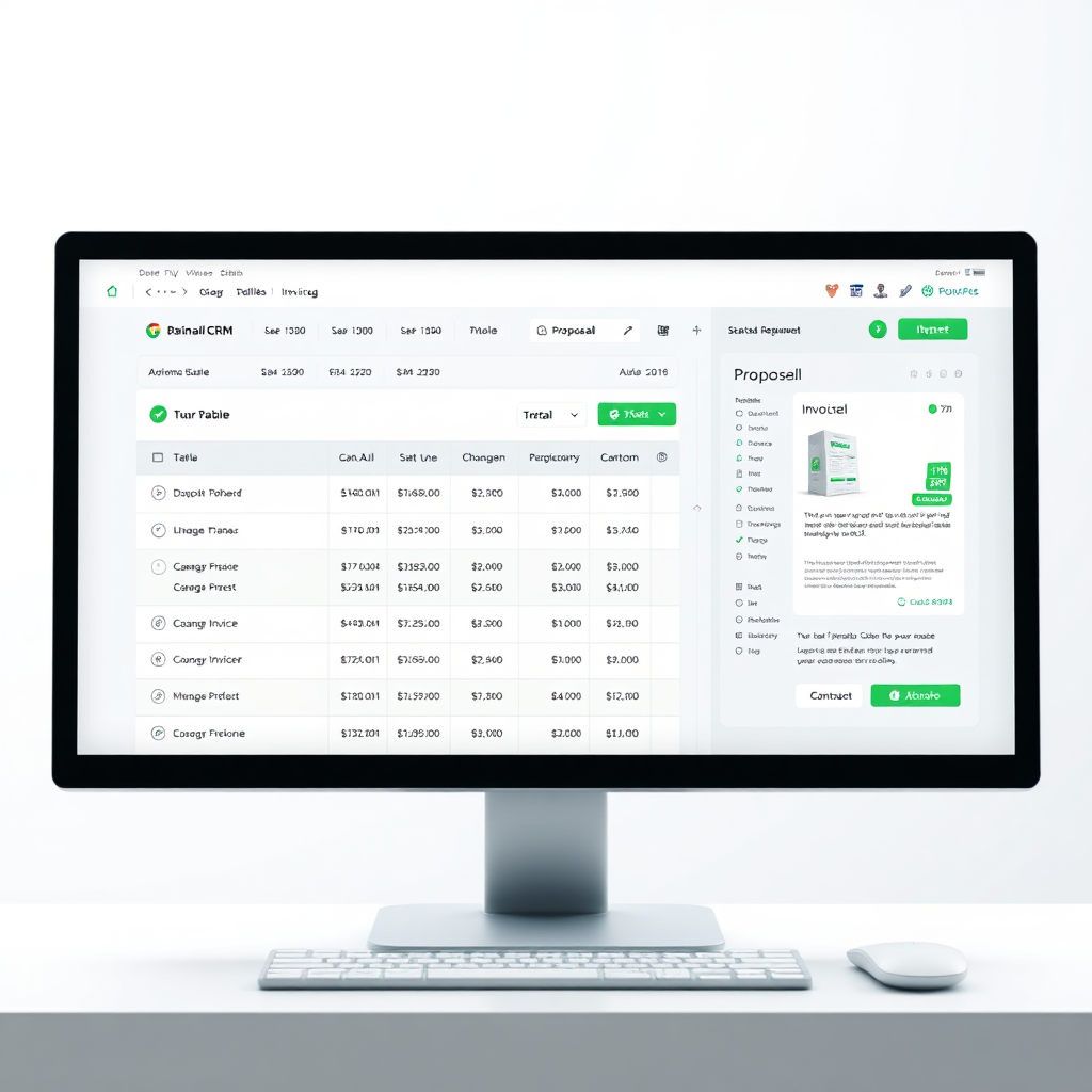 Faturação e propostas no CRM
